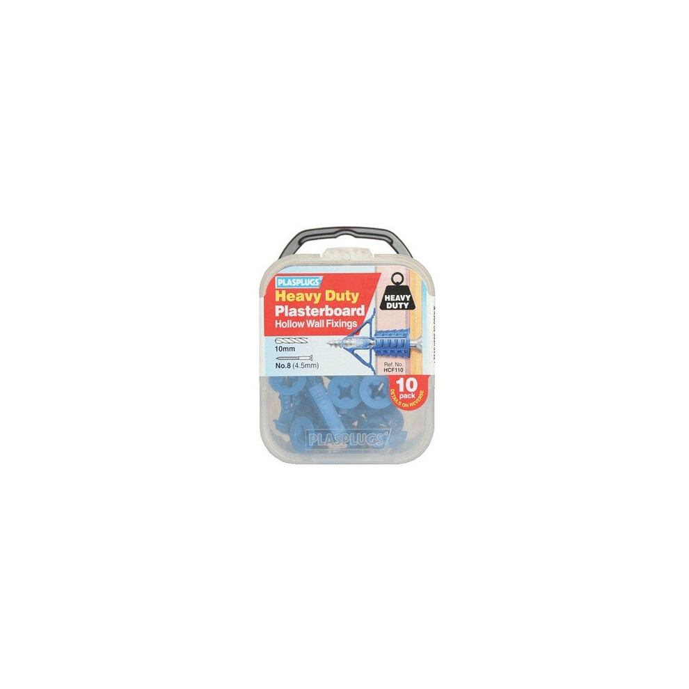Plasplugs HCF110 Heavy-Duty Plasterboard Fixings (10)