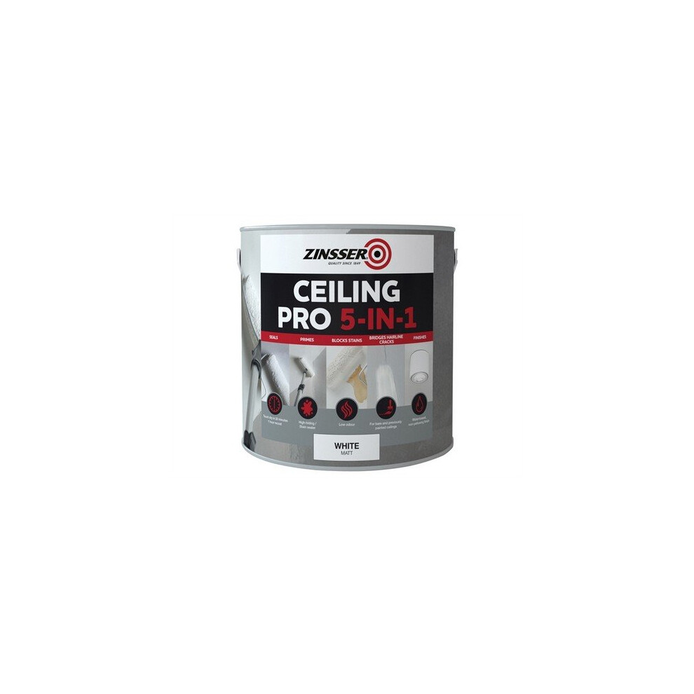 Zinsser ZINCP5125L Ceiling Pro 5-in-1 2.5 Litre