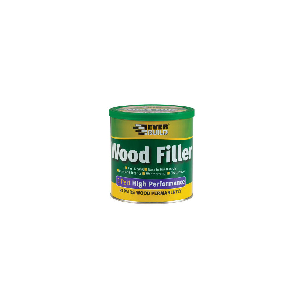 Everbuild 2 Part High Performance Wood Filler Redwood 500g