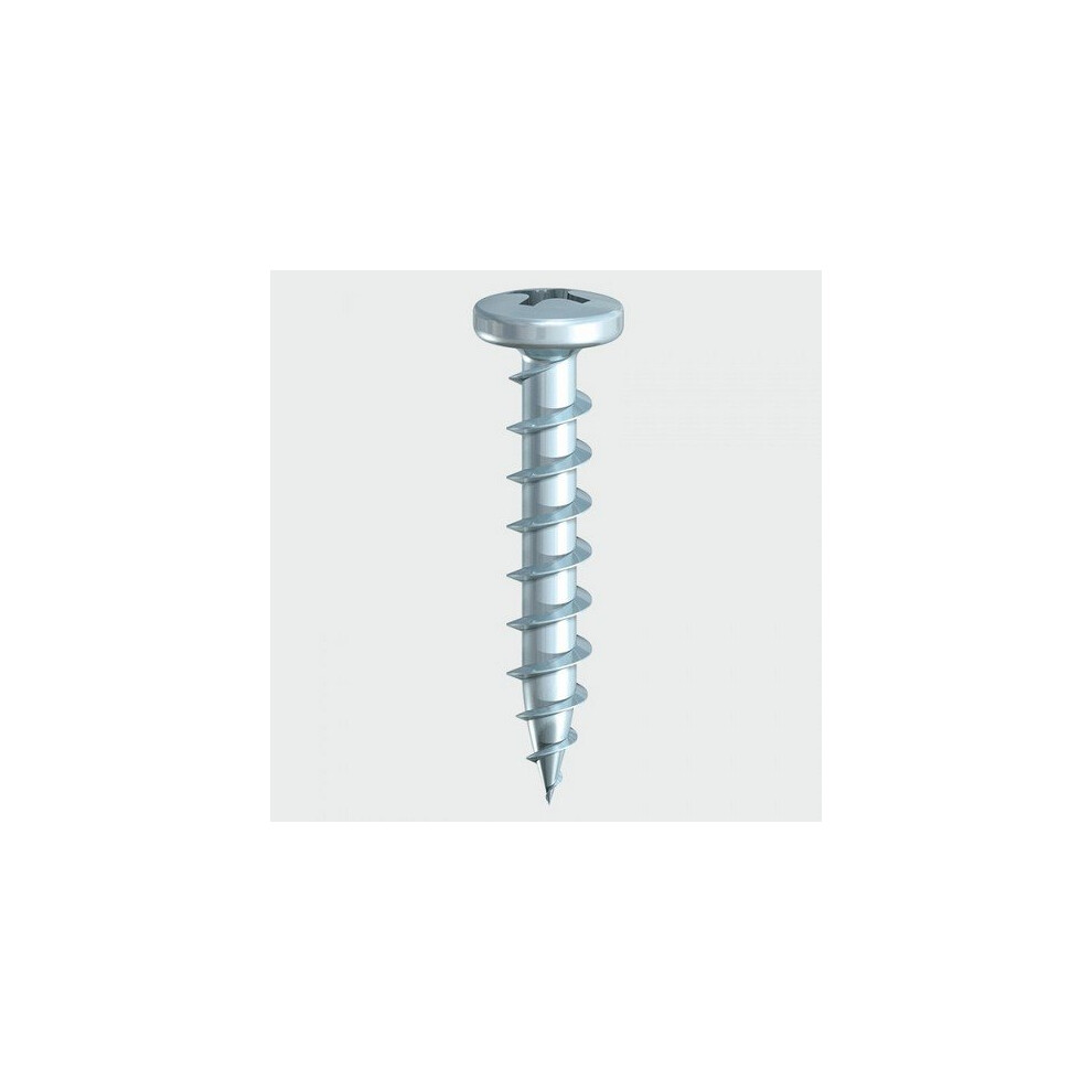 TIMco 211Z PVC Friction Stay Shallow Pan Gimlet Point Screw BZP 4.3 x 20mm Box of 1,000