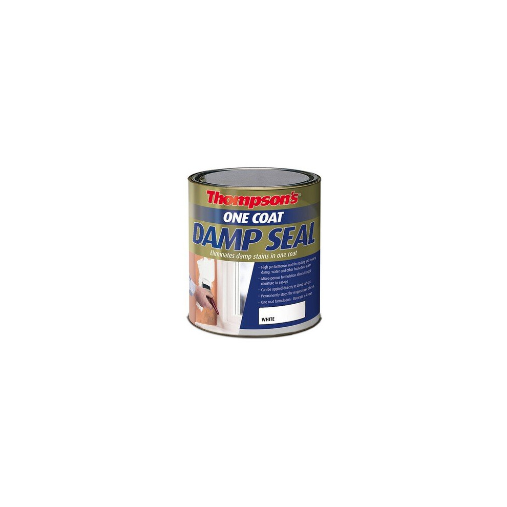 Ronseal 34578 Thompsons One Coat Damp Seal Paint 750ml