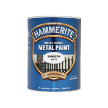 Hammerite SFW5L Direct to Rust Smooth Finish Metal Paint White 5 Litre