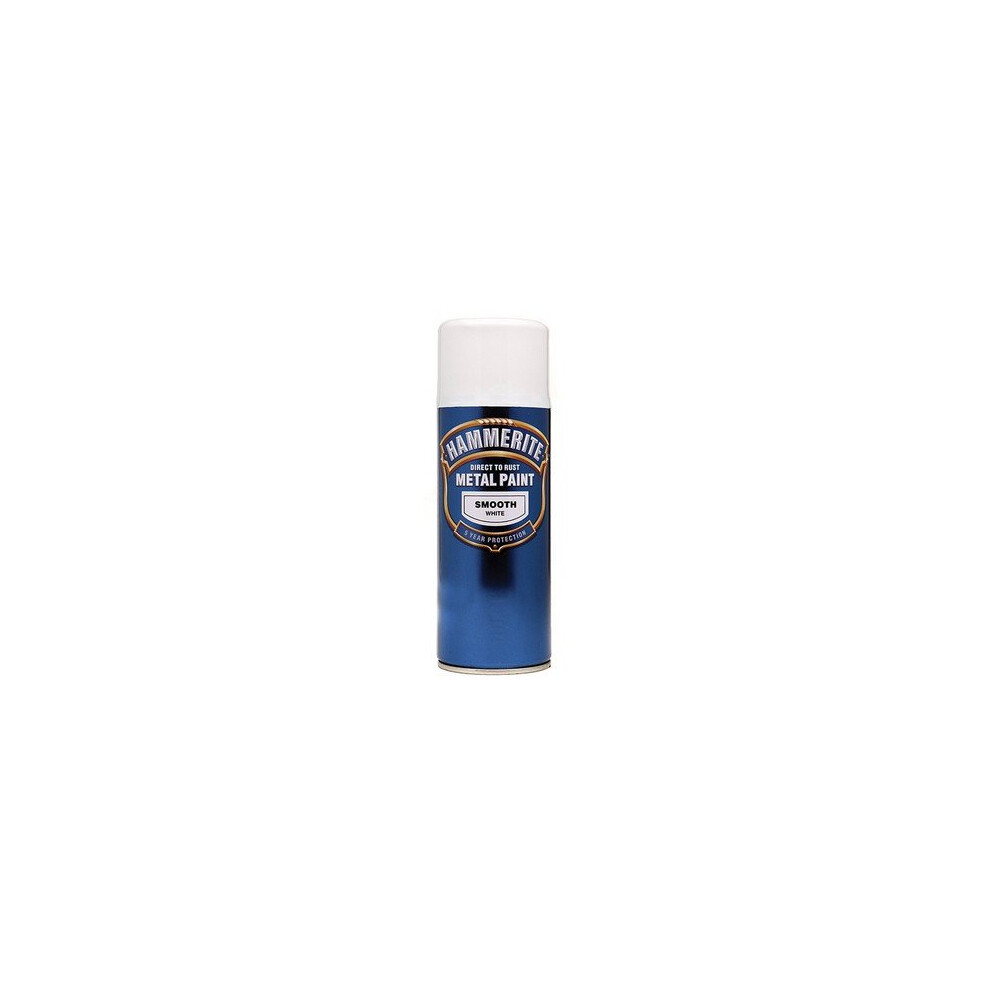 Hammerite SFWAERO Direct to Rust Smooth Finish Aerosol White 400ml