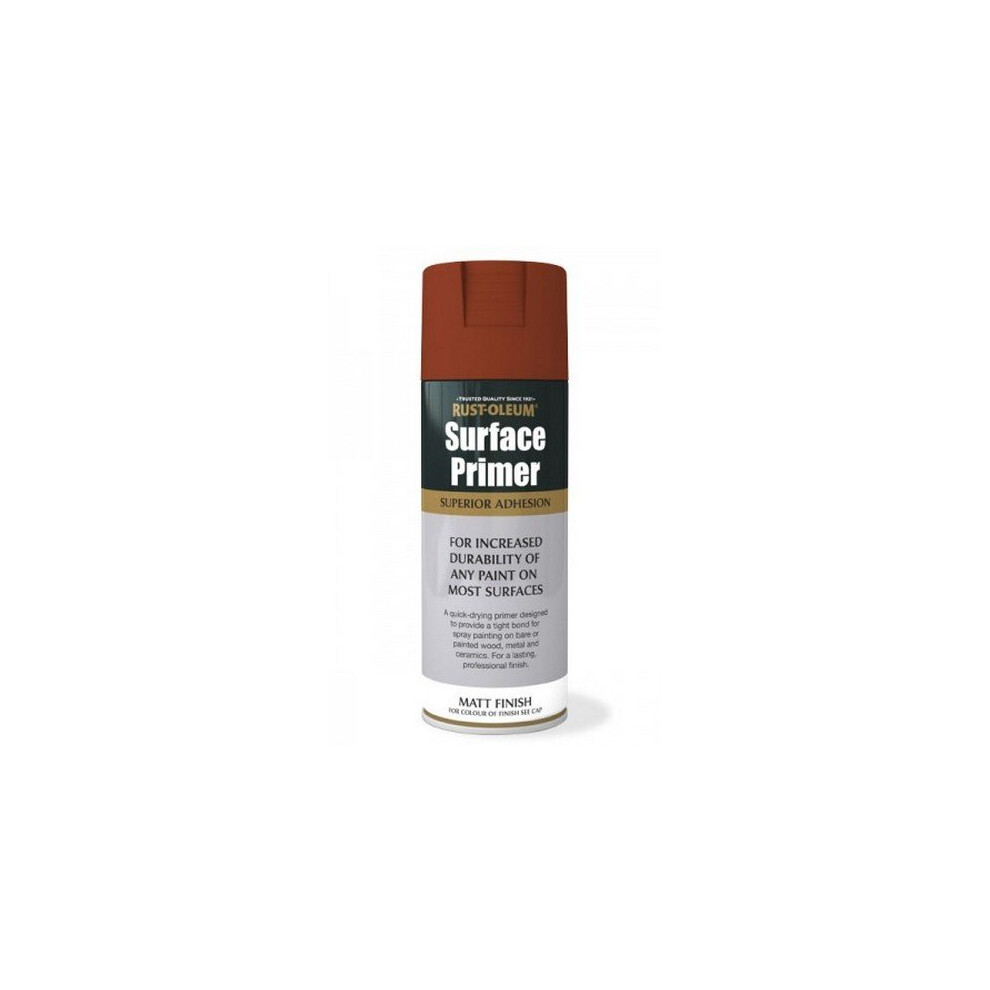 Rust-Oleum AE0040030E8 Surface Primer Matt Red Spray Paint 400ml