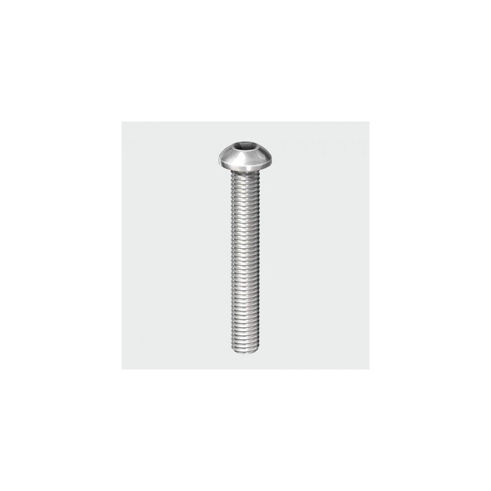 TIMco 612BUTSSP Button Socket and Nut A2 Stainless Steel 6 x 12 Bag of 8