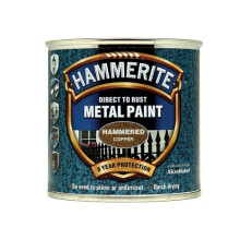 Hammerite HFCO250 Direct to Rust Hammered Finish Metal Paint Copper 250ml