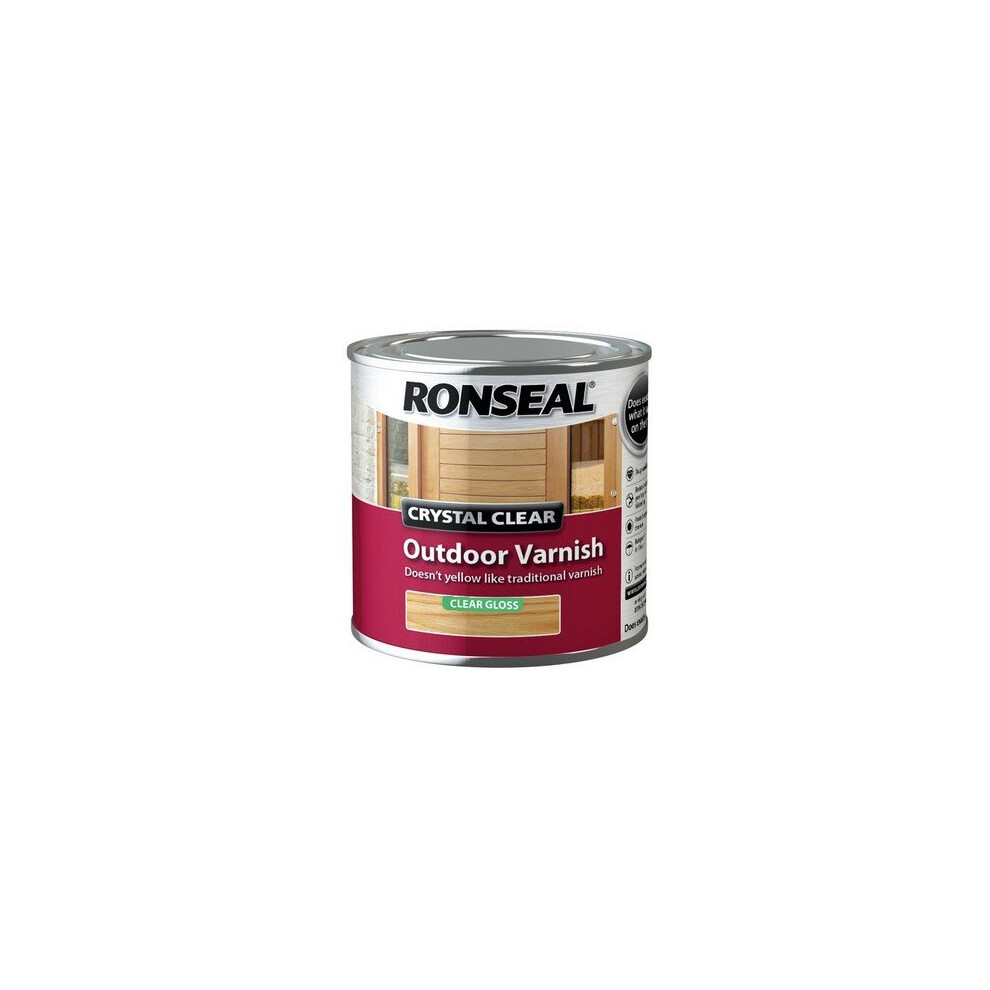 Ronseal 37367 Crystal Clear Outdoor Varnish Matt 250ml