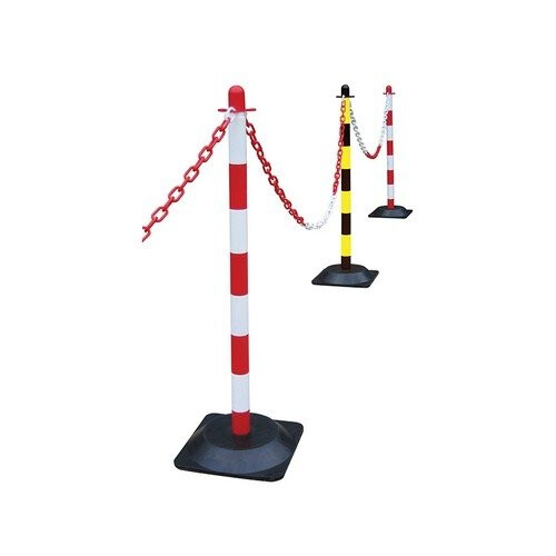 Faithfull Faithfull FAICHPOSTRW Plastic Post for Chain - Red / White