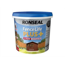 Ronseal Fence Life Plus+ Country Oak Wood Treatment - 5L