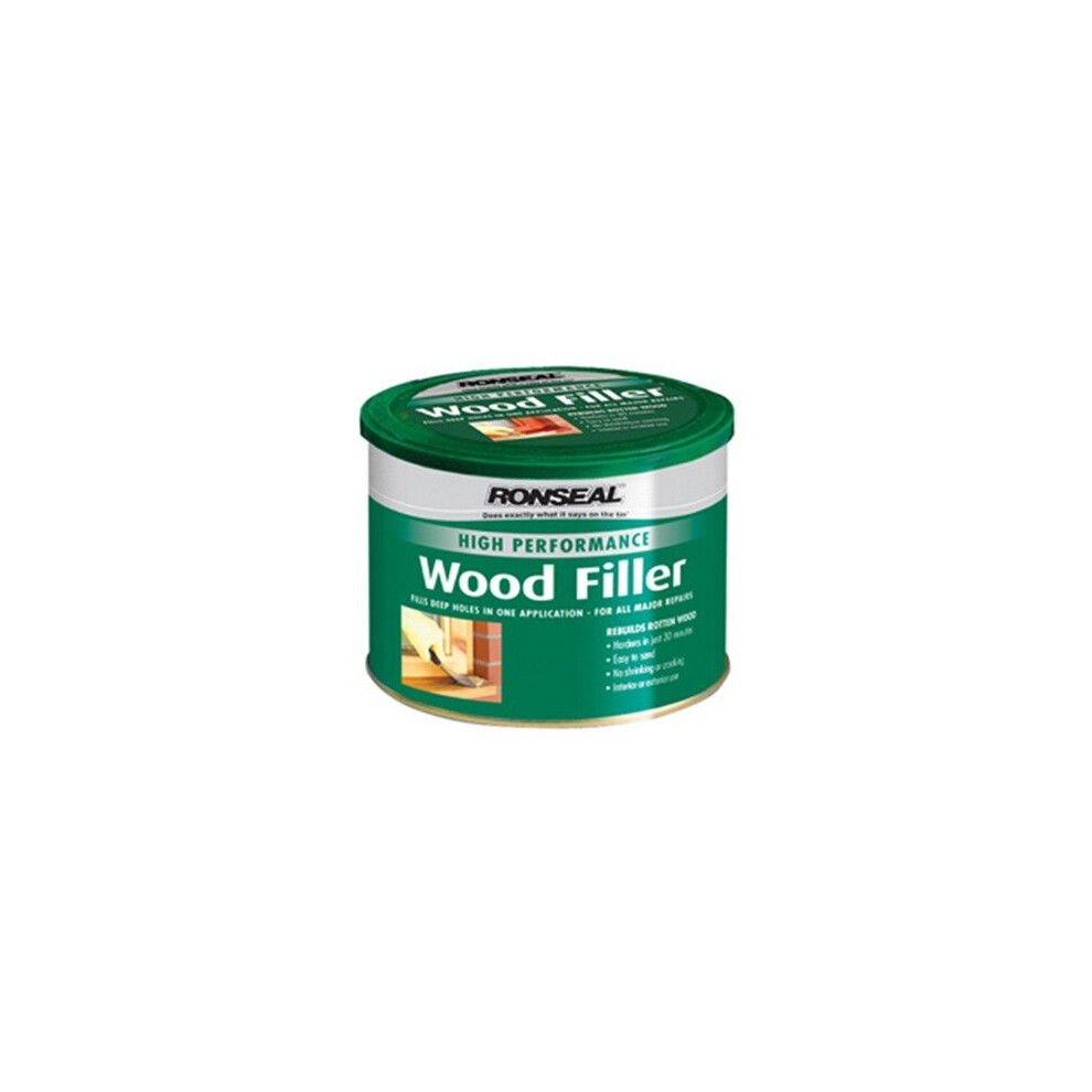 Ronseal 35305 High Performance Wood Filler White 550g