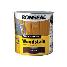 Ronseal 37463 Woodstain Quick Dry Satin Smoked Walnut 2.5 Litre