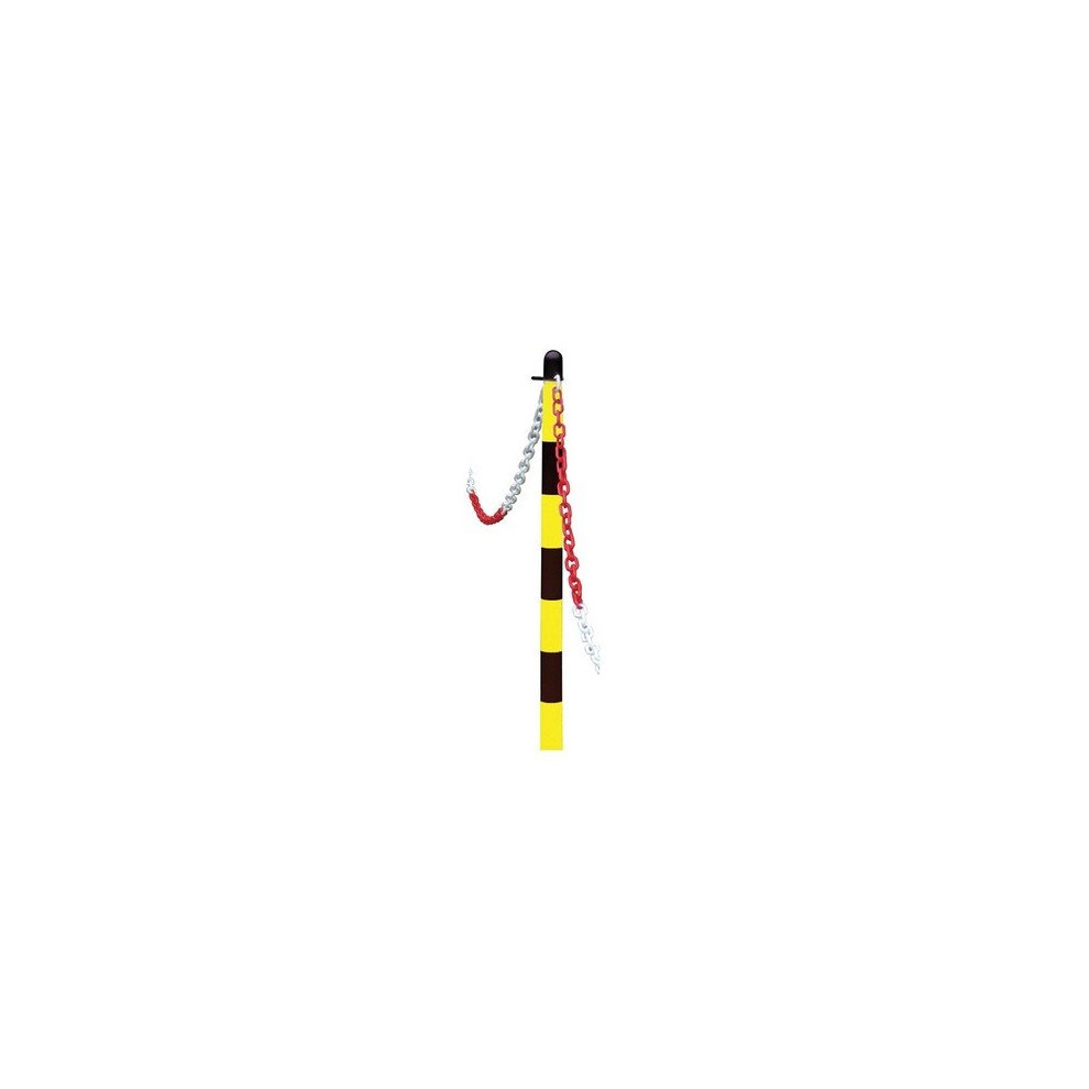 Faithfull FAICHPOSTYB Plastic Post for Chain - Yellow / Black