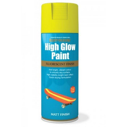 Rust-Oleum Rust-Oleum AE0010001E8 High Glow Fluorescent Red Orange Matt Spray Paint 400ml