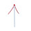 Faithfull Faithfull FAICHPOSTWH Plastic Post for Chain - White 1