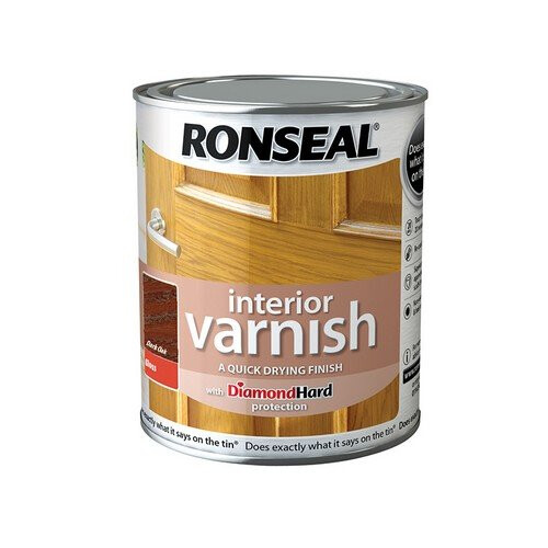Ronseal Ronseal 36844 Interior Varnish Quick Dry Gloss Dark Oak 250ml