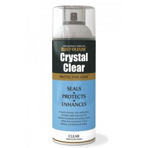 Rust-Oleum Rust-Oleum AE0040002E8 Crystal Clear Semi Gloss Protective Top Coat 400ml