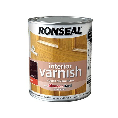 Ronseal Ronseal 36847 Interior Varnish Quick Dry Gloss Walnut 250ml