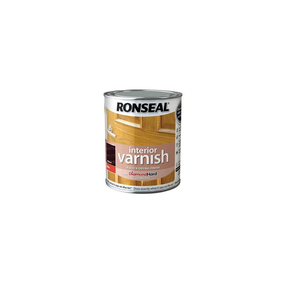 Ronseal 36847 Interior Varnish Quick Dry Gloss Walnut 250ml