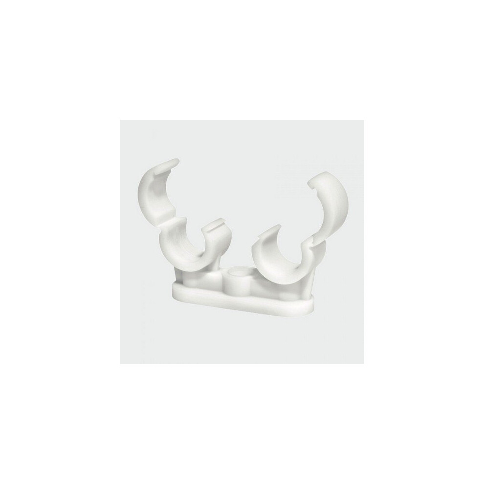 TIMco QD22 Double QuickLoc Pipe Clip 22mm Box of 50
