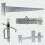 TIMco TIMco 427635 Side Gate Suffolk Kit Galv 18" 1