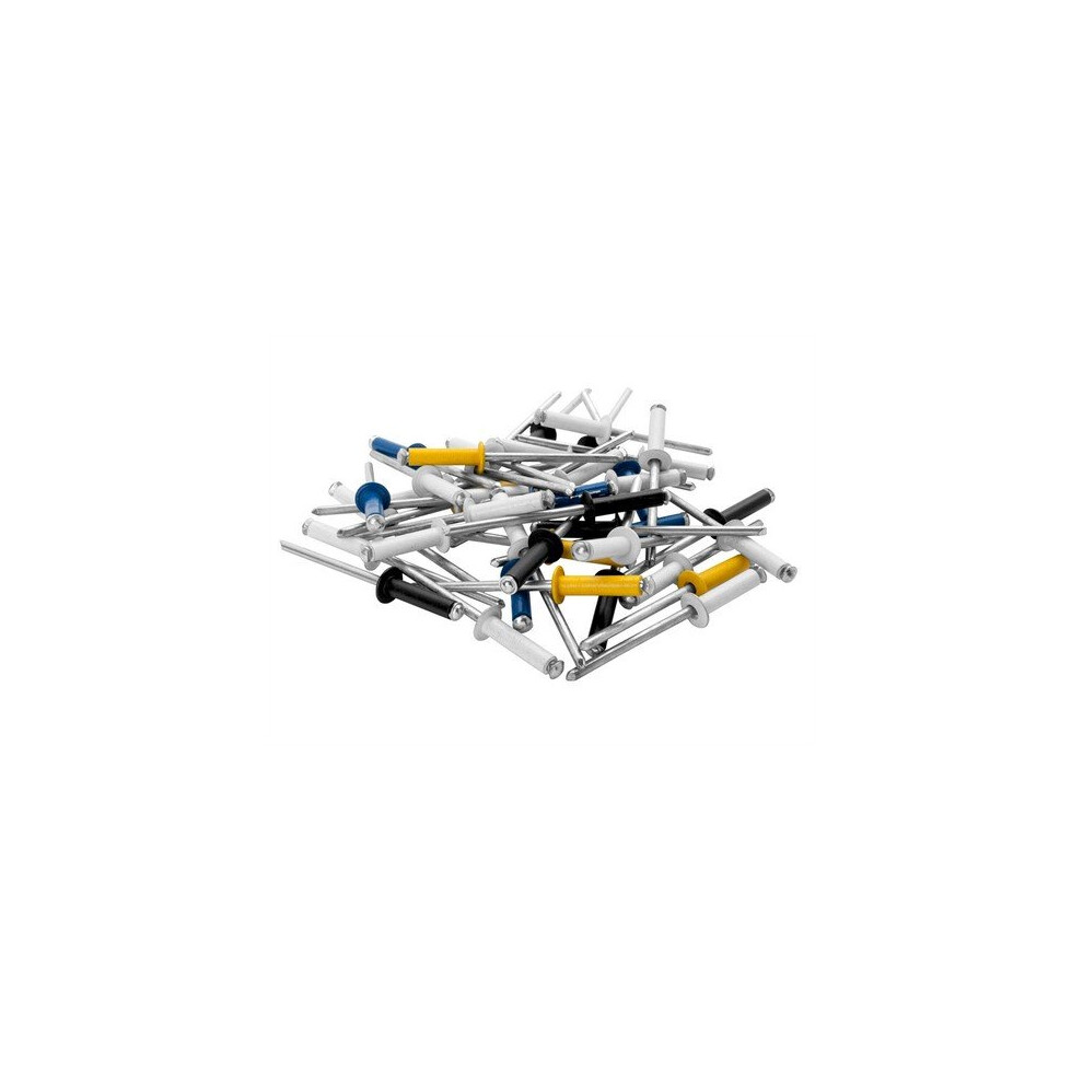 Rapid 5000404 Automotive Rivets 4.8 x 16mm 4 Colours Blister of 32