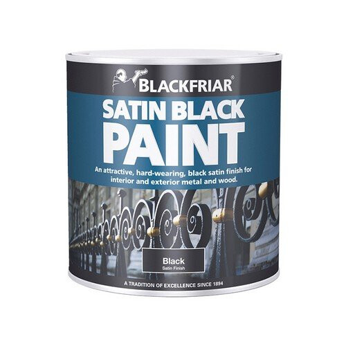 Blackfriar BF0520003F1 Satin Black Paint 250ml
