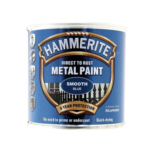 Hammerite Hammerite SFB250 Απευθείας στη σκουριά Smooth Finish Μεταλλική βαφή μπλε 250ml
