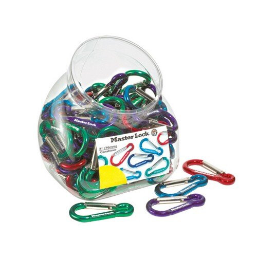 Master Lock Master Lock 1270CARB Carabiner Hook 76mm Mixed Colour