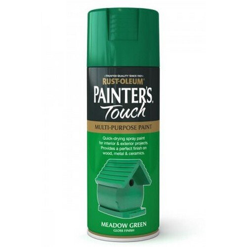 Rust-Oleum Rust-Oleum AE0040013E8 Painters Touch Meadow Green Gloss Multi Purpose Spray Paint 400ml