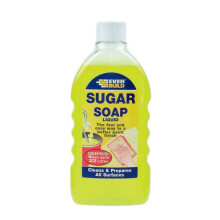Everbuild Sukker-Sæbe Flydende, 500 ml, Flaske (Til Fjernelse af Fedt og Snavs fra Malede Overflader)