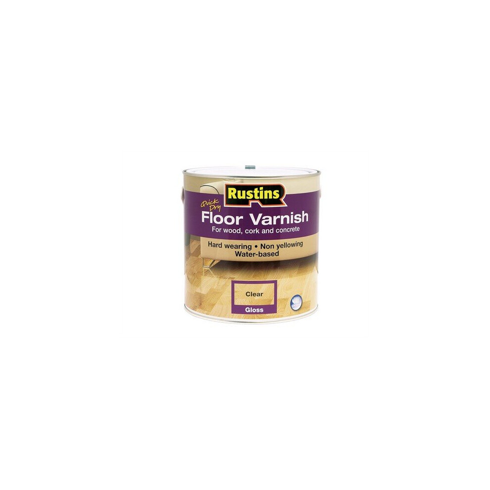 Rustins AFCG2500 Quick Dry Floor Varnish Gloss 2.5 Litre