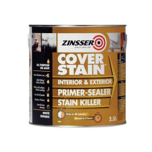 Zinsser ZN7080001C1 Cover Stain Primer / Finish Paint 2.5 Litre