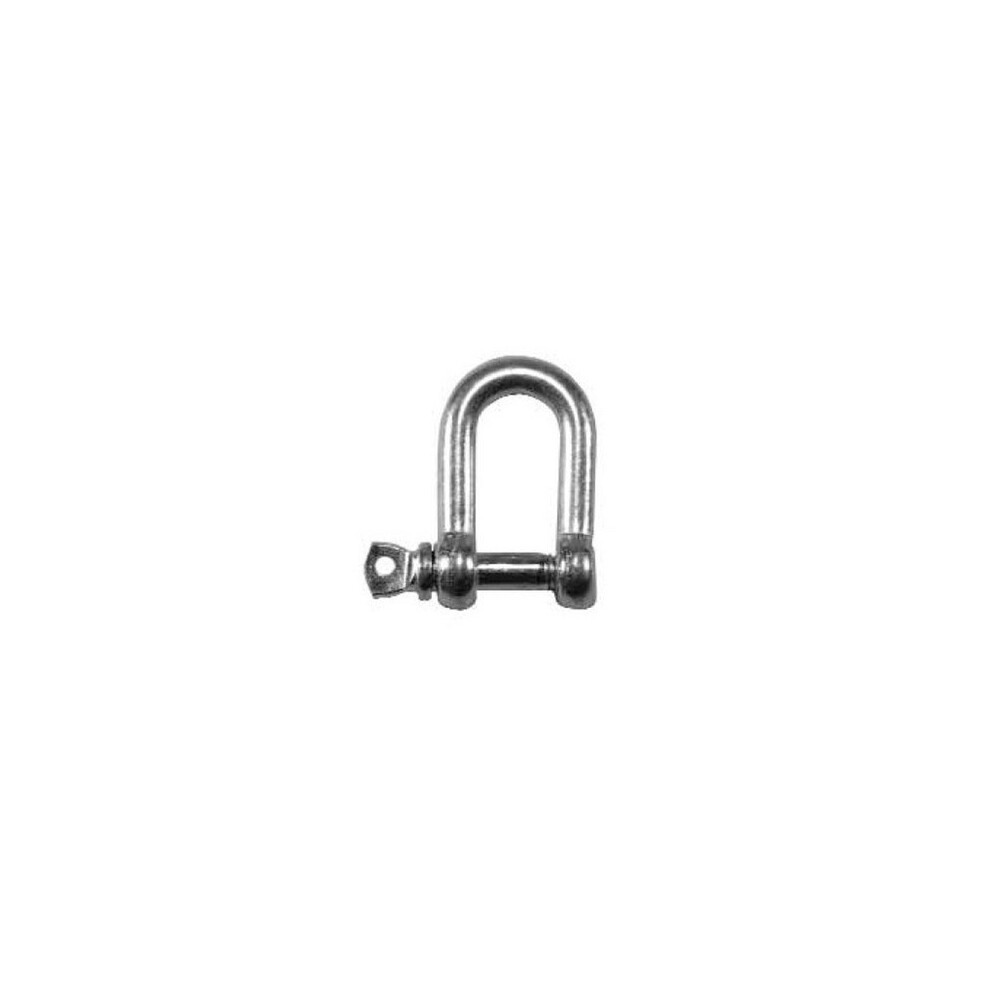 Faithfull FAICHDS80 D Shackle Zinc Plated 8mm (Pack of 2)