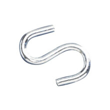 Faithfull FAICHSH608 S Hooks 6mm Zinc Plated (Pack of 6)
