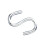 Faithfull Faithfull FAICHSH608 S Hooks 6mm Zinc Plated (Pack of 6) 1