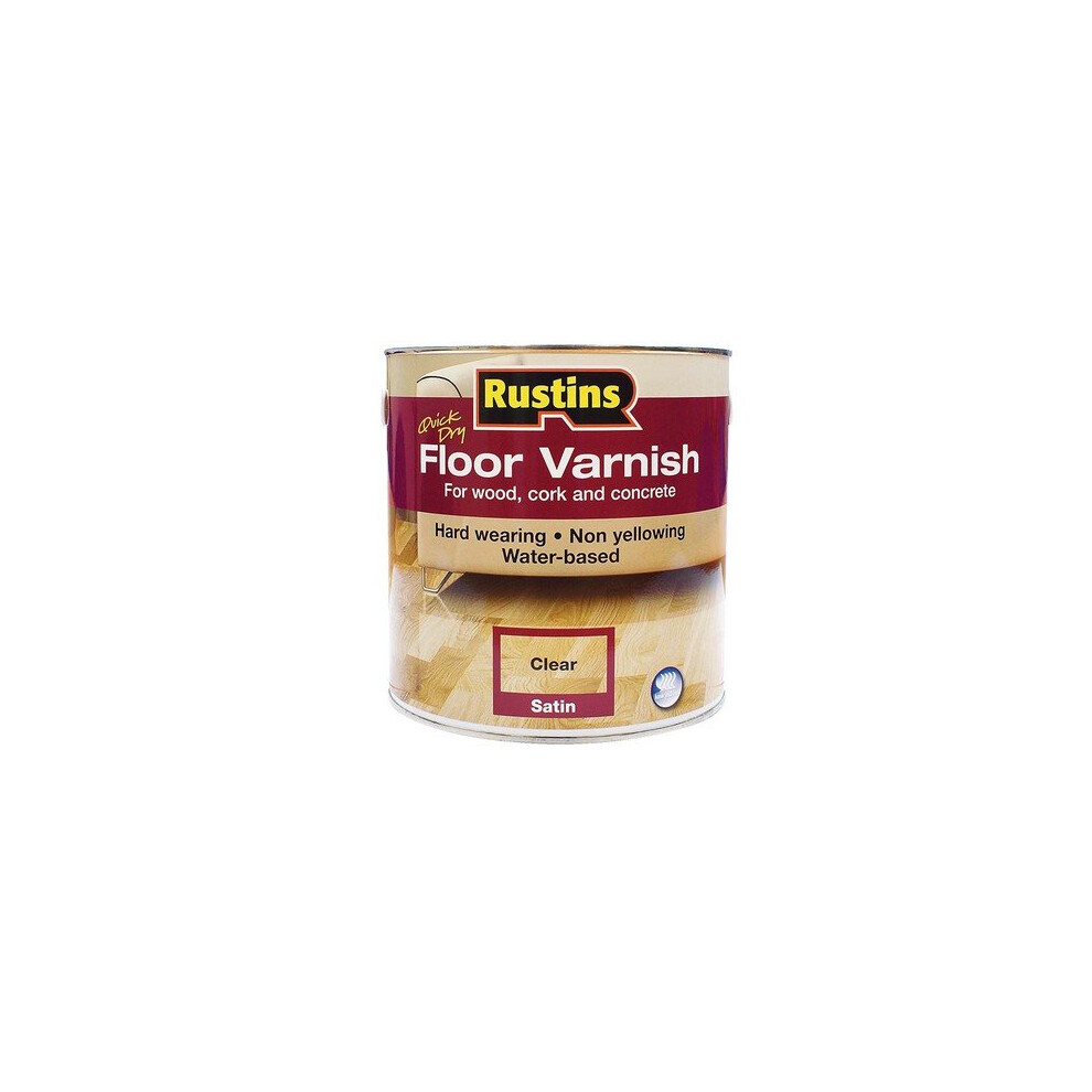 Rustins AFCG1000 Quick Dry Floor Varnish Gloss 1 Litre