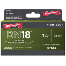 Arrow BN1824 Brad Nails Size: 1.1/2" - 38mm Pack: 1000