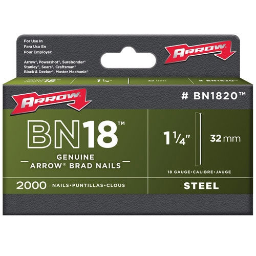 Arrow Arrow BN1824 Brad Nails Size: 1.1/2" - 38mm Pack: 1000