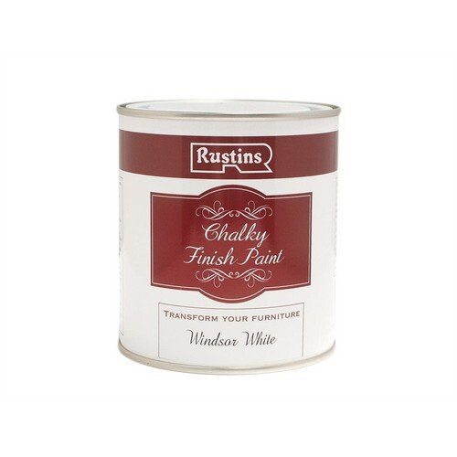 Rustins Rustins CHAPW500 Chalky Finish Paint Windsor White 500ml