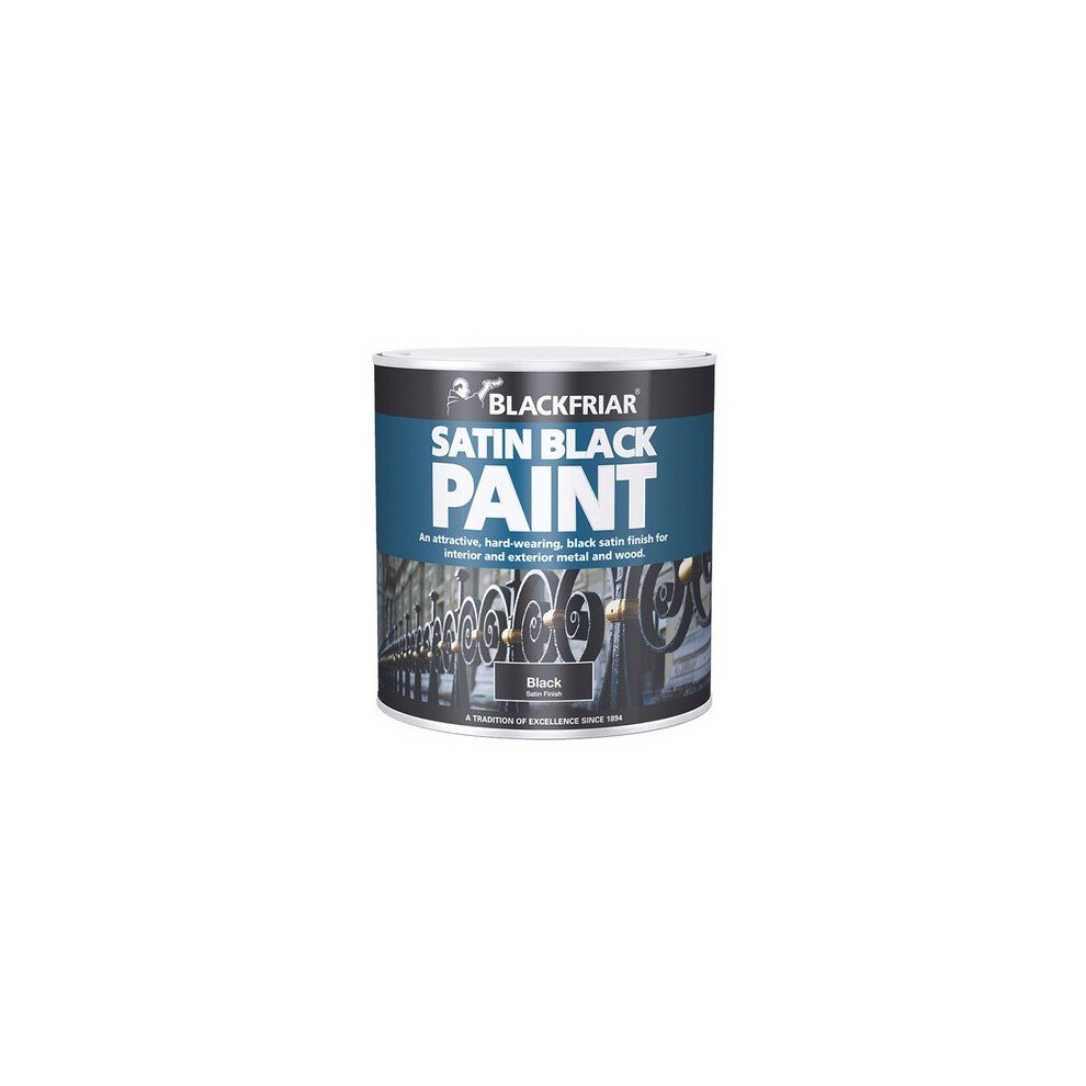 Blackfriar BF0520003E1 Satin Black Paint 500ml