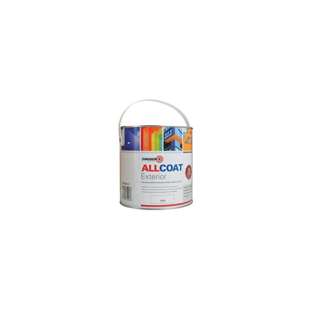 Zinsser ZN7200002C1 ALLCOAT Exterior White Primer / Finish 2.5 Litre