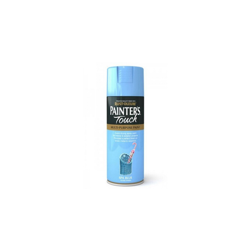 Rust-Oleum AE0040021E8 Painters Touch Spa Blue Gloss Multi Purpose Spray Paint 400ml