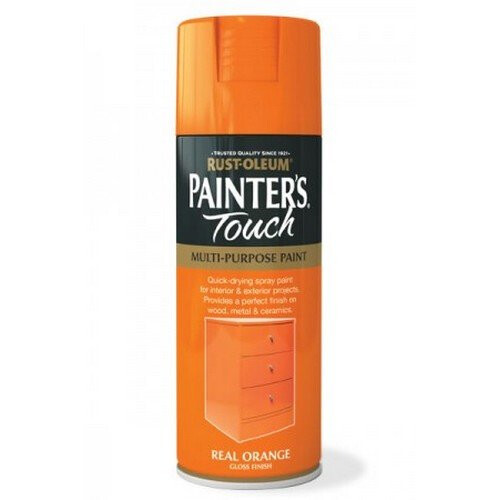 Rust-Oleum Rust-Oleum AE0040018E8 Painters Touch Real Orange Gloss Multi Purpose Spray Paint 400ml