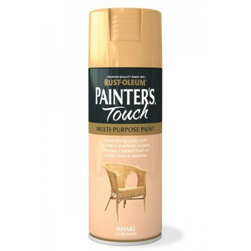 Rust-Oleum Rust-Oleum AE0040023E8 Painters Touch Khaki Gloss Multi Purpose Spray Paint 400ml