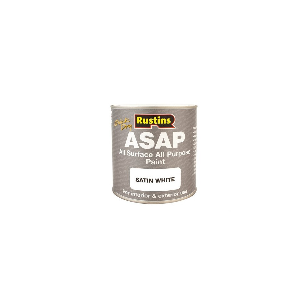 Rustins ASAPWH500 ASAP Paint White 500Ml