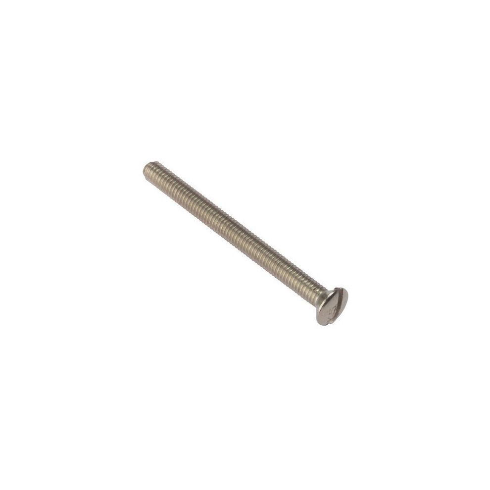 Forge 100SS3525NP Socket Screw Slotted Raised Head Nickel Plated 3.5 x 25mm Bag of 100