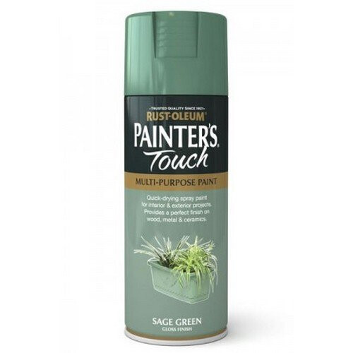 Rust-Oleum Rust-Oleum AE0040019E8 Painters Touch Sage Green Gloss Multi Purpose Spray Paint 400ml