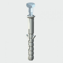 TIMco 0660CSCNB Coach Screw and Nylon Plugs 6.0 x 60mm Bag of 40