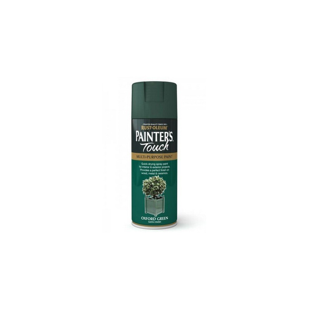 Rust-Oleum AE0050006E8 Painters Touch Oxford Green Satin Multi Purpose Spray Paint 400ml