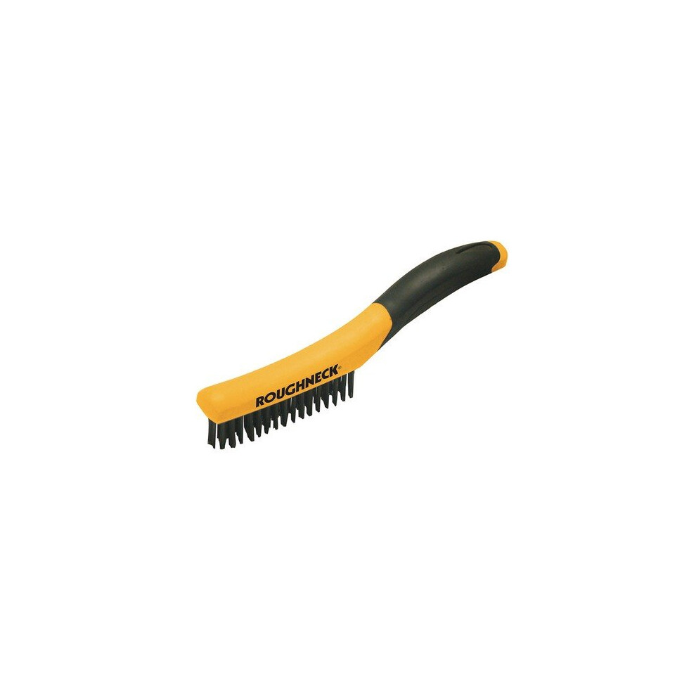 Roughneck 52-044 Shoe Handle Wire Brush Soft Grip 250mm (10in)